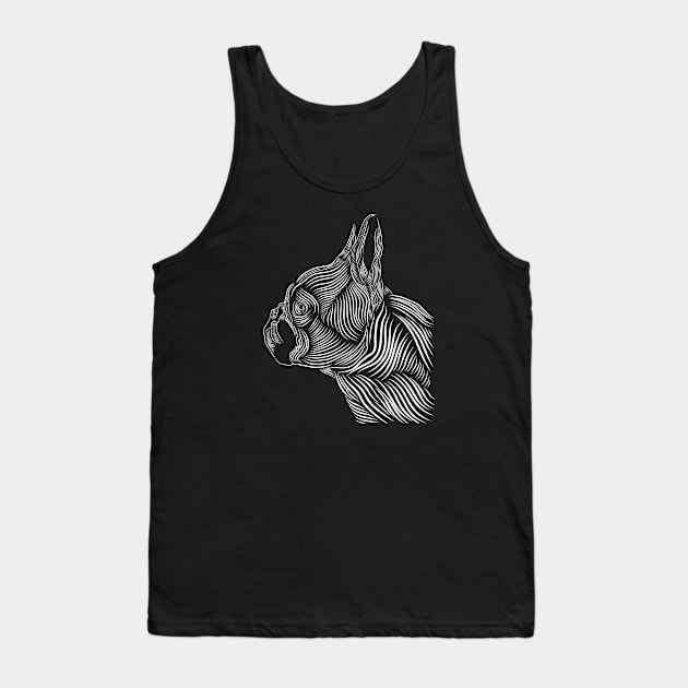 bulldog silhouette Tank Top by mantaplaaa